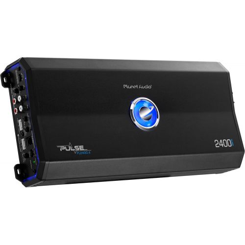  Planet Audio PL2400.4 4 Channel Car Amplifier - 2400 Watts, Full Range, Class A/B, 2/8 Ohm Stable, Mosfet Power Supply, Bridgeable
