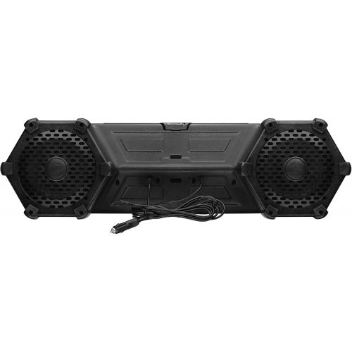  Planet Audio PATV85 ATV UTV Weatherproof Sound System - 8 Inch Speakers, 1.5 Inch Tweeters, Built-in Amplifier, Bluetooth. Built-in LED Lightbar, Easy Installation for 12 Volt Vehi