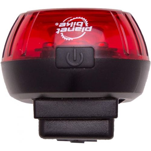  Planet Bike Rojo 100 Bike Rear Tail Light, Daytime Running Lights for Bicycles, 100 Lumen Output, USB Rechargeable, Red