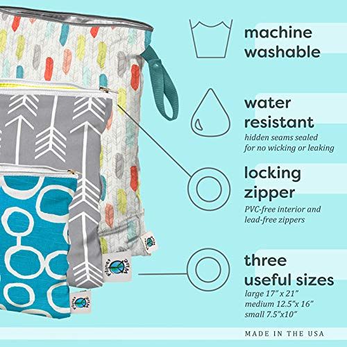  Planet Wise Wet Bag, Medium, Jelly Jubilee (Made in The USA)