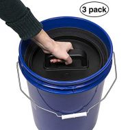 Planetary Design AirScape Bucket Insert Lid, 3 Pack - Airtight Lids Preserve Food Freshness - Fits Most Bucket Sizes!