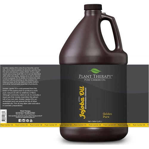  Plant Therapy Jojoba Golden Carrier Oil. A Base Oil for Aromatherapy, Essential Oil or Massage Use. 1 gal.