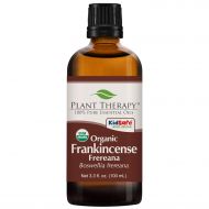 Plant Therapy USDA Certified Organic Frankincense Frereana Essential Oil. 100% Pure, Undiluted, Therapeutic Grade. 100 ml (3.3 oz).