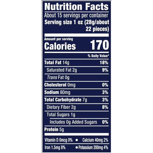  [무료배송]PLANTERS Deluxe Mixed Nuts with Hazelnuts, 15.25 oz. Resealable Canister - Cashews, Almonds, Hazelnuts, Pistachios & Pecans Roasted in Peanut Oil with Sea Salt - Kosher Savory Snac