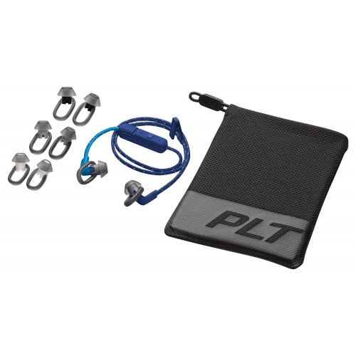  Plantronics BackBeat FIT 305 Sweatproof Sport Earbuds, Wireless Headphones, Dark Blue/Blue