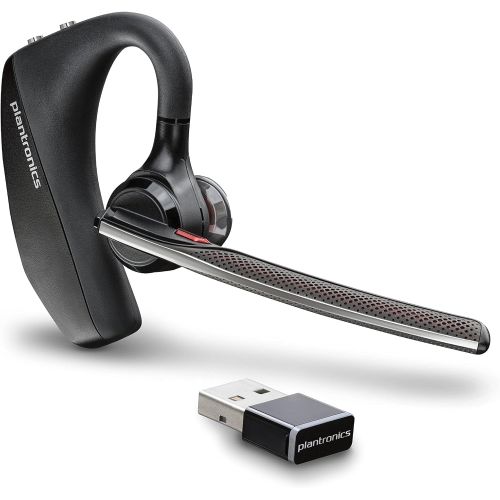  Plantronics - Voyager 5200 UC (Poly) - Bluetooth Single-Ear (Monaural) Headset - USB-A Compatible to connect to your PC and/or Mac - Works with Teams, Zoom & more - Noise Canceling