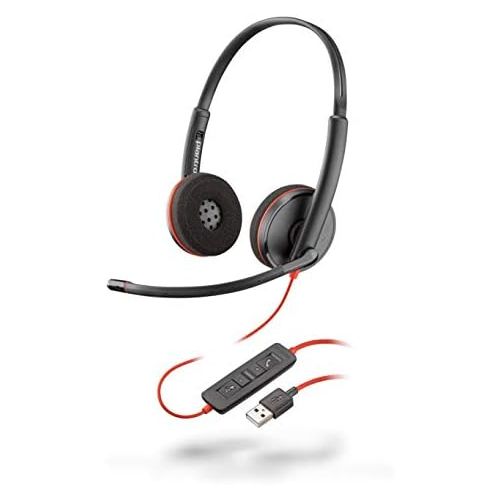  [아마존베스트]Plantronics Blackwire C3210 Headset Noise Cancelling Soundguard and Flexible Microphone Arm, Black