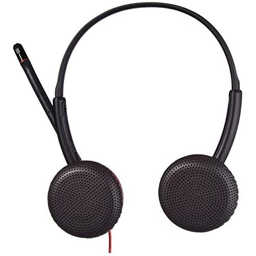  [아마존베스트]Plantronics Blackwire C3210 Headset Noise Cancelling Soundguard and Flexible Microphone Arm, Black