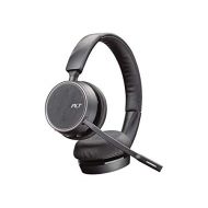 Plantronics Voyager 4220 Office with Two Way Base USB A (Poly) Bluetooth Dual Ear (Stereo) Headset Connect to PC, Mac, & Desk Phone Noise Canceling Works with Teams (Certifie