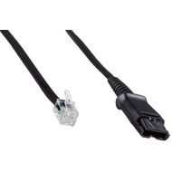 Plantronics U10P S Headset Cable, coil cord to QD modular plug