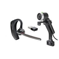 Plantronics Poly Voyager 5200 UC Bluetooth Headset with EagleEye Mini Webcam Bundle (217912 99)