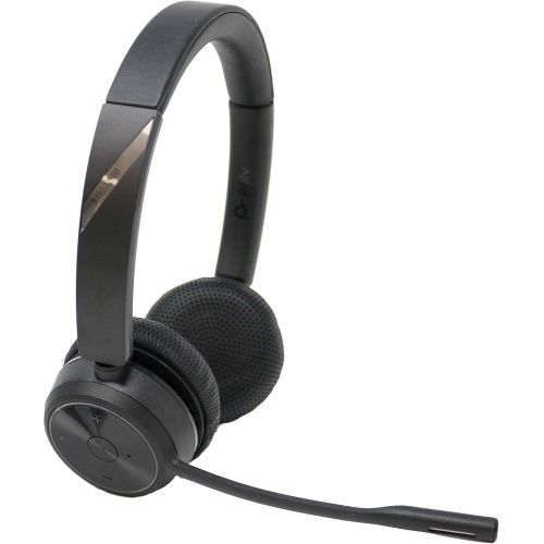  Plantronics Savi 7220 Office Dual Speaker Wireless Headset for Desk Phones Bundle with Headset Advisor Wipe