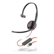 Plantronics Blackwire C3210 Headset Noise Cancelling Soundguard and Flexible Microphone Arm Black