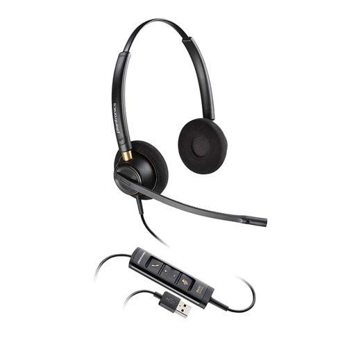  Plantronics EncorePro HW525 USB Binaural On Ear Headset