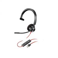 Plantronics Blackwire 3310 Wired, Single Ear (Mono) Headset with Boom Mic USB A to connect to your PC and/or Mac Works with Teams (Certified), Zoom & more