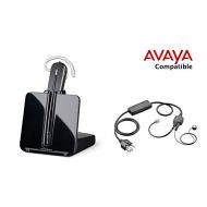 Avaya Compatible Plantronics CS540 VoIP Wireless Headset Bundle with Electronic Remote AnswerEnd and Ring alert (EHS) for Avaya Phones: 1600, 9600 IP Phones: 1608, 1616, 9601, 9608