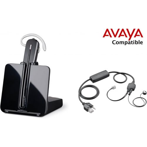  Avaya Compatible Plantronics CS540 VoIP Wireless Headset Bundle with Electronic Remote AnswerEnd and Ring alert (EHS) for Avaya Phones: 1600, 9600 IP Phones: 1608, 1616, 9601, 9608