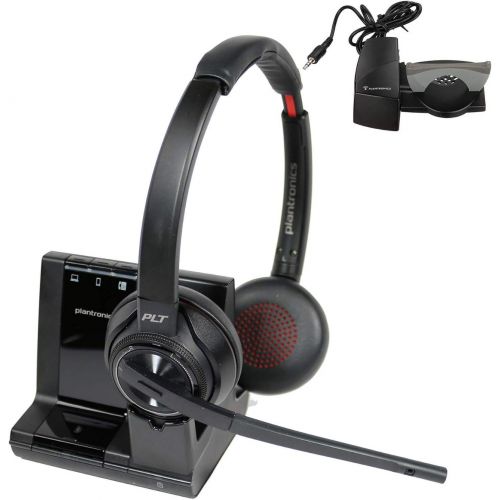  Plantronics Savi 8220 Wireless Headset System Bundle with Lifter Productivity Package