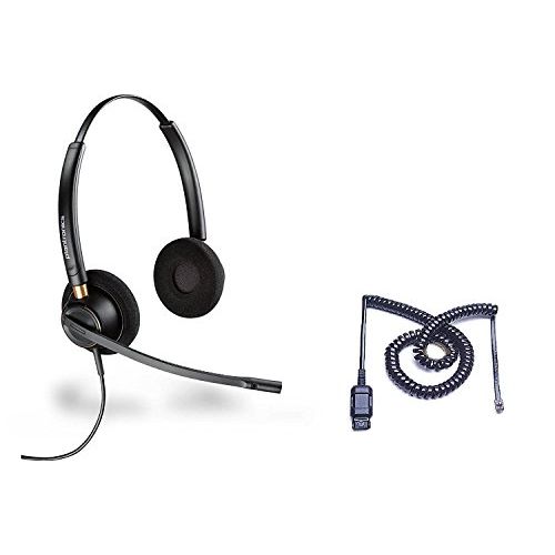  Cisco Certified Plantronics HW520 EncorePro 520 Noise Canceling Direct Connect Compatible Headset Bundle