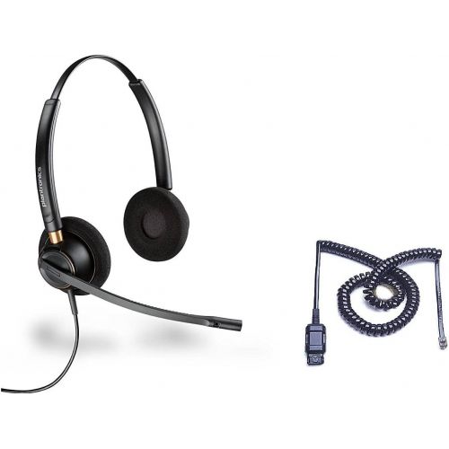  Cisco Certified Plantronics HW520 EncorePro 520 Noise Canceling Direct Connect Compatible Headset Bundle