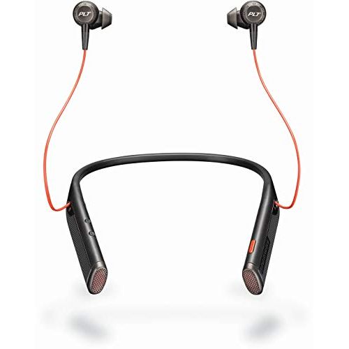  Plantronics Voyager 6200 UC USB C Business Ready Bluetooth Neckband Headset w/Earbuds, Black