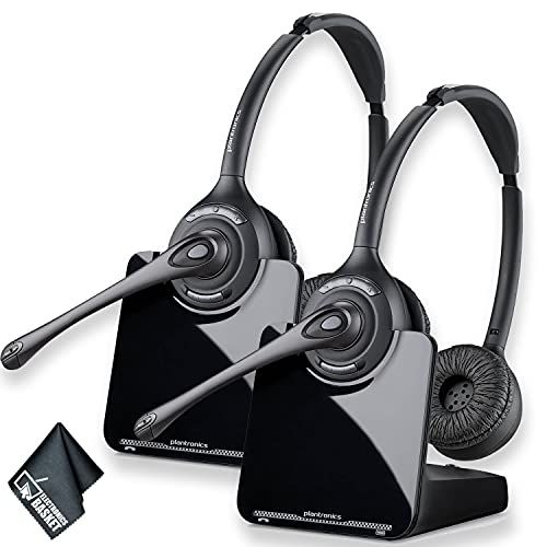  Plantronics CS520 Wireless Headset System Bundle 2 Pack