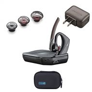 206110 01 Plantronics (Poly) 5200 UC Bluetooth Headset Bundle. Includes Headset, Charging case, Wall Plug, earpieces and Yismo Water Resistant Carry case. PC, Mac, Android and Most