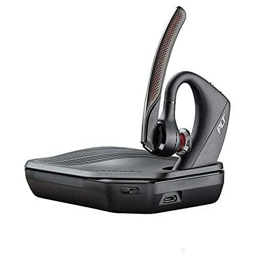  206110 01 Plantronics (Poly) 5200 UC Bluetooth Headset Bundle. Includes Headset, Charging case, Wall Plug, earpieces and Yismo Water Resistant Carry case. PC, Mac, Android and Most