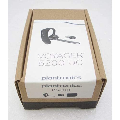  206110 01 Plantronics (Poly) 5200 UC Bluetooth Headset Bundle. Includes Headset, Charging case, Wall Plug, earpieces and Yismo Water Resistant Carry case. PC, Mac, Android and Most