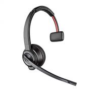Plantronics Savi 8210 Office Wireless DECT Single Ear (Monaural) Headset Connects to Deskphone, PC and/or Mac Works with Teams, Zoom & more Noise Canceling