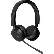 Plantronics Voyager 4220 UC USB A (Poly) Bluetooth Dual Ear (Stereo) Headset Connect to PC, Mac, & Desk Phone Noise Canceling Works with Teams, Zoom & more
