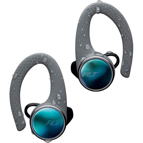  Plantronics BackBeat FIT 3100 True Wireless Earbuds, Sweatproof and Waterproof in Ear Workout Headphones, Grey