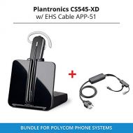 Plantronics Cs 545-XD Wireless Headset System with EHS Cable APP-51, Bundle for Polycom Phone Systems