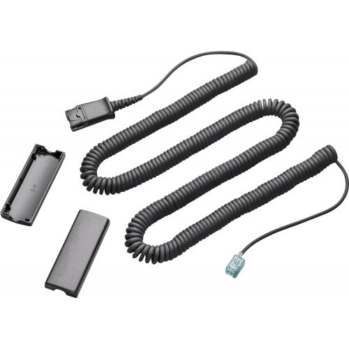  Plantronics (40702-01) 2.5-Ft Quick Disconnect Coiled Phone Jack for Office Headsets: TriStar, SupraPlus