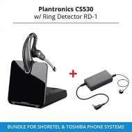 Plantronics CS530 Office Wireless Headset with Extended Microphone with Ring Detector RD-1, Bundle for ShoreTel & Toshiba Phone Systems