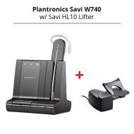 Plantronics Savi W740 Wireless Headset System with Savi HL10 Lifter (Straight Plug)