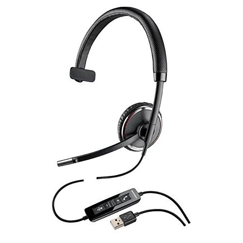  Plantronics PLNC510 - Blackwire C510 Monaural Over-the-Head Corded Headset