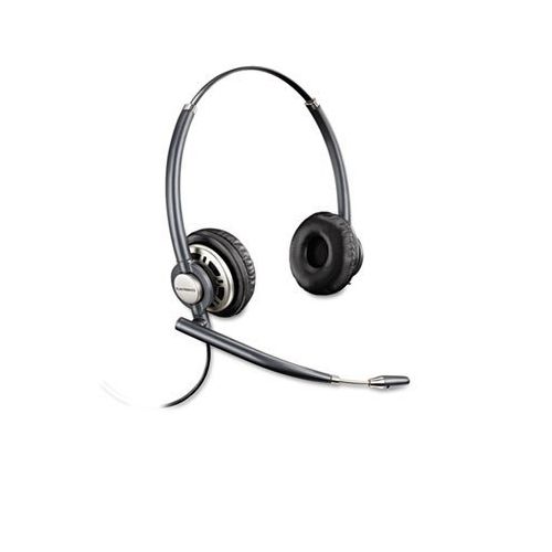  Plantronics EncorePro Premium Binaural Over-the-Head Headset wNoise Canceling Microphone, Sold as 2 Each