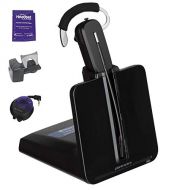 Plantronics CS540 Wireless Headset Bundle Busy Light, Lifter and Headset Advisor Wipe (Certified Refurbished)