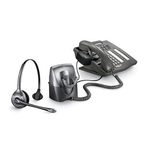  Plantronics CS351N Monaural SupraPlus Wireless Professional Headset System Noise-Canceling with HL10 Handset Lifter