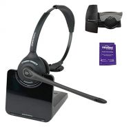 Plantronics CS510 Wireless Headset System Bundle with Lifter and Headset Advisor Wipe (Certified Refurbished)