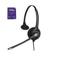 Plantronics HW251n Wired Office Headset Bundle With Headset Advisor Wipe (Certified Refurbished)