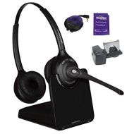 Plantronics CS520 Wireless Headset Bundled with Lifter, Busy Light and Headset Advisor Wipe- Professional Package