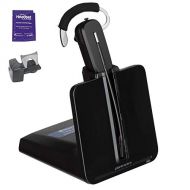 Plantronics CS540 Wireless Headset Bundle with Lifter and Headset Advisor Wipe (Certified Refurbished)