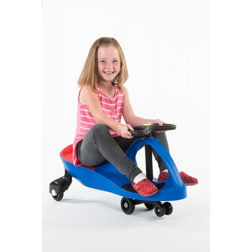  The Original PlasmaCar by PlaSmart  Blue  Ride On Toy, Ages 3 yrs and Up, No batteries, gears, or pedals, Twist, Turn, Wiggle for endless fun