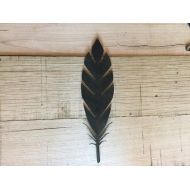 /Plasmacutandweld Steel Feather Wall Garden Art Bird Home Decor
