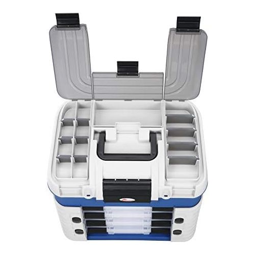  [아마존베스트]Plastica Panaro Plastic Panaro Fishing Case 502 for Transporting, Protecting and Organising Equipment, Blue, External Dimensions 420 x 303 x 400 mm