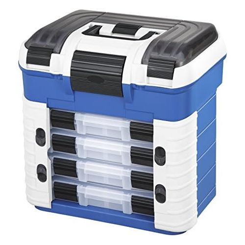  [아마존베스트]Plastica Panaro Plastic Panaro Fishing Case 502 for Transporting, Protecting and Organising Equipment, Blue, External Dimensions 420 x 303 x 400 mm