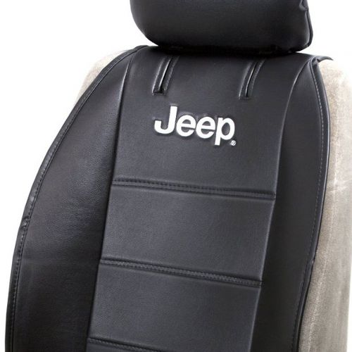  Plasticolor New Pair of Jeep Logo Universal Sideless Car SUV Seat Cover w HeadRest Cover