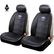 Plasticolor New Pair of Ford Mustang Logo Universal Sideless Seat Cover w HeadRest and Air Freshener